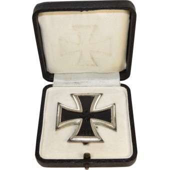 WW2 German Iron Cross, 1st class with awarding box, Wilhelm Deumer.. Espenlaub militaria