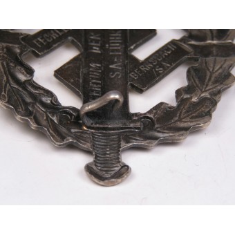 3rd Reich, SA Sports Badge in Silver Fechler. Espenlaub militaria