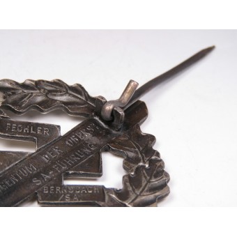 3rd Reich, SA Sports Badge in Silver Fechler. Espenlaub militaria