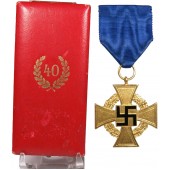 Cross for 40 years of civil service in the Third Reich