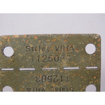 Personal ID tag of a prisoner of war in a Stalag VII A. Espenlaub militaria
