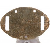 The personal identification tag of the Kriegsmarine 33205/42