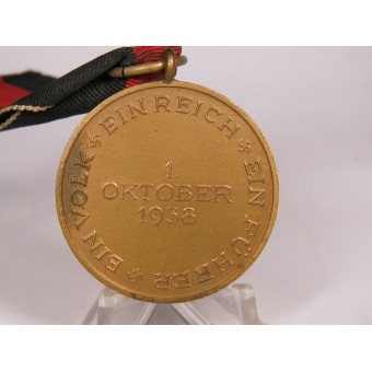 Commemorative medal October 1, 1938 in honor of the Anschluss of Czechoslovakia