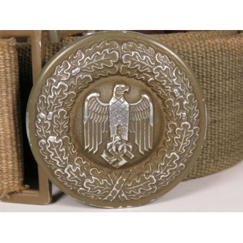Tropical officer's belt of the Wehrmacht. Length 100 cm