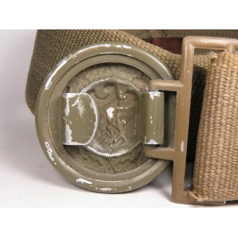 Tropical officer's belt of the Wehrmacht. Length 100 cm