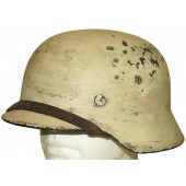 German helmet M35 ET 68/3251 in winter camouflage