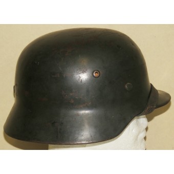 SD Wehrmacht steel helmet m35 NS64/5861 complete. Espenlaub militaria