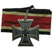 The Iron Cross converted into a knight's cross for wearing in the field