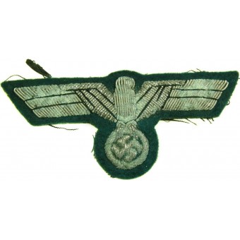 Wehrmacht officers or highest NCOs bullion embroidered breast eagle. Espenlaub militaria