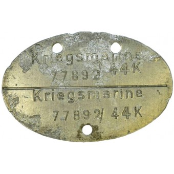 Erkennungsmarke Kriegsmarine- Kannonier from 1944 year. Espenlaub militaria