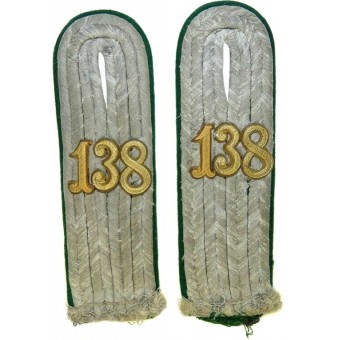 Heeres Gebirgsjager Regiment 138 Lieutenants shoulder boards. Espenlaub militaria