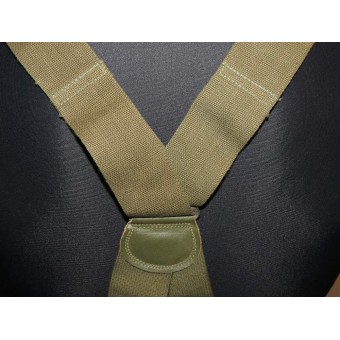 Lend lease US made trousers suspenders. 1943 year. Espenlaub militaria