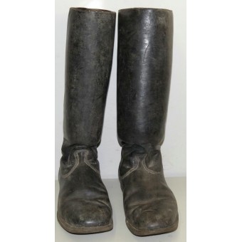 Long black leather boots for RKKA female personnel. Espenlaub militaria
