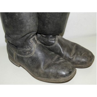 Long black leather boots for RKKA female personnel. Espenlaub militaria