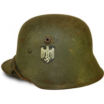 M 18 Transititional single decal helmet, 1943 year reissue. Espenlaub militaria