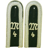 Wehrmacht Heer MG 4 company Infantry shoulder straps 