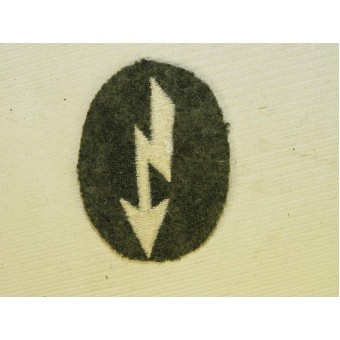 Wehrmacht Heer Signals operator with infantry unit trade patch. Mid war. Espenlaub militaria