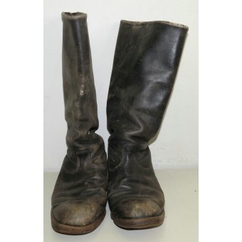 WW2 leather long boots for redarmy man. Espenlaub militaria