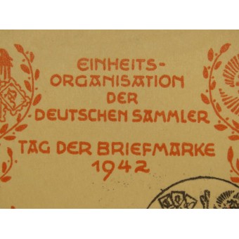 First-day postcard dedicated to the Day of the Postage Stamp in Graz January 11, 1942. Espenlaub militaria