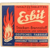 Wehrmacht Esbit estufa paquete con el contenido