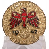 Gauleistungsabzeichen in Gold 1942 Standschützenverband Tirol-Vorarlberg 1942 año. 23,5 mm