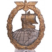 Kriegsmarine badge Hilfskreuzer-Kriegsabzeichen "R.S."