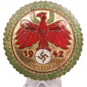 Pistola Tirol-Vorarlberg - Gaumeisterabzeichen 1942 en Oro