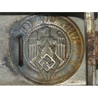Hitler Youth buckle nickel plated steel M4/ 39 RZM Assmann. Espenlaub militaria