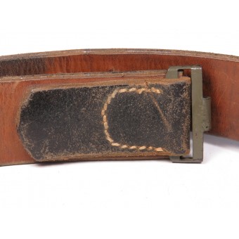 Wehrmacht combat belt with iron buckle, late war. Espenlaub militaria
