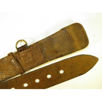 Soviet Russian leather belt M 35 for command personnel with star buckle. Espenlaub militaria