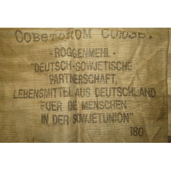 German help to USSR, Flour bag. Pre-war made. Espenlaub militaria