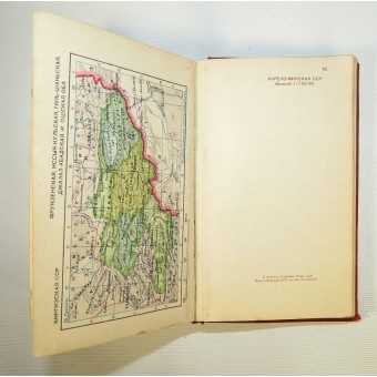 USSR chart atlas, edition 1940, Small pocket size, Rare.. Espenlaub militaria