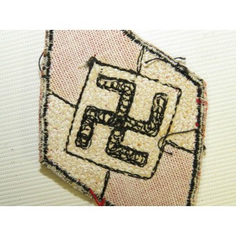 HJ-BDM chain stitch early sleeve diamond patch. Espenlaub militaria