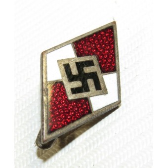 HJ, Hitlerjugend memebr badge, 2nd model, RZM M1/62. Espenlaub militaria