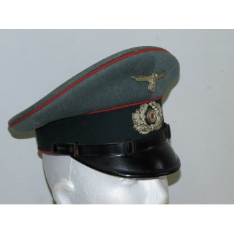 Wehrmacht Artillery visor hat, early Peküro for enlisted men. Espenlaub militaria