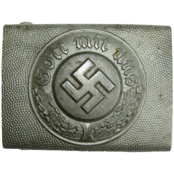 3rd Reich police aluminum buckle - GGL. Gebrüder Gloerfeld. Espenlaub militaria