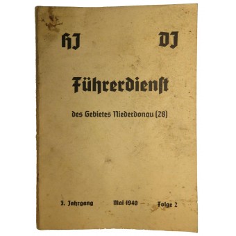 HJ -DJ Leaders handbook with propaganda, 1940, May. Espenlaub militaria