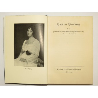 The book about Hermann Goerings wife- Carin Göring. Espenlaub militaria