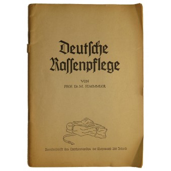 Deutsche Rassenpflege - German race care, the German soldiers booklet. Espenlaub militaria