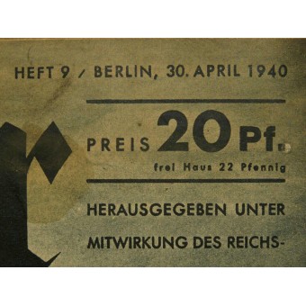 Der Adler, Nr. 9, 30. April 1940 Vorstoß in Englands Flanke. Espenlaub militaria