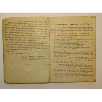German- Russian Phrasebook from the period of soviet occupation of Austria in 1945. Espenlaub militaria