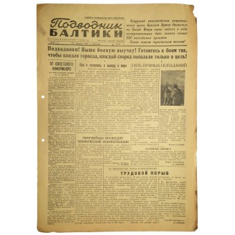 Red Fleet Newspaper Baltic submarine  11. August 1944.. Espenlaub militaria