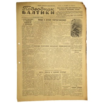 Red Fleet Newspaper Baltic submarine  28. June 1944. Espenlaub militaria