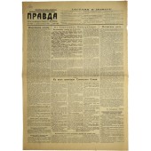 Periódico de propaganda soviética PRAVDA - 