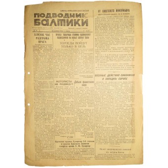 The Baltic submariner- newspaper 22. November 1944. Espenlaub militaria