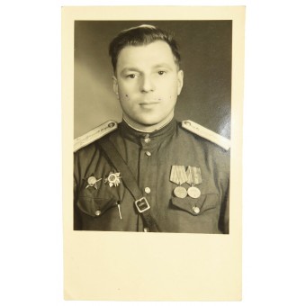 Photo of a medical senior lieutenant Kirillov certified by  Military Commandant, Germany. Espenlaub militaria