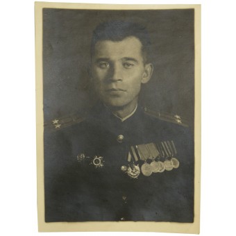 Sealed and certified photo of armored troops colonel. Espenlaub militaria