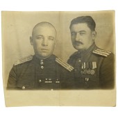 Dos coroneles de las tropas blindadas de la RKKA, el marido y el suegro de la hija.