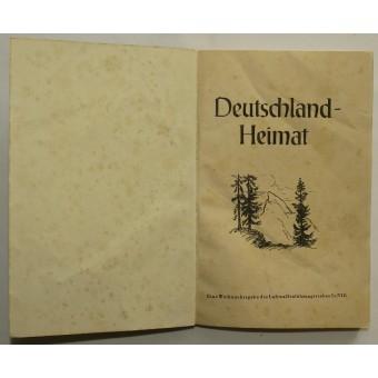 Brochure issued as a gift for German soldiers for Christmas. Espenlaub militaria