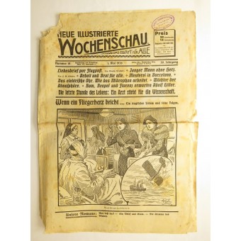 Austrian newspaper with the election advertisement of Anschluss. Espenlaub militaria